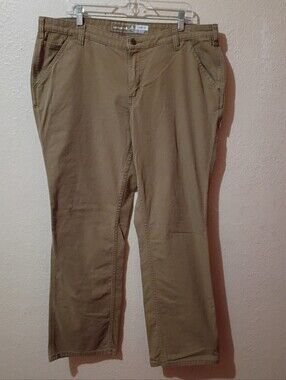 Carhartt Size 18 Brown/Tan Work Pants